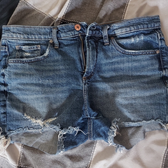 Silver Not your boyfriend's shorts size 27 - Picture 1 of 3